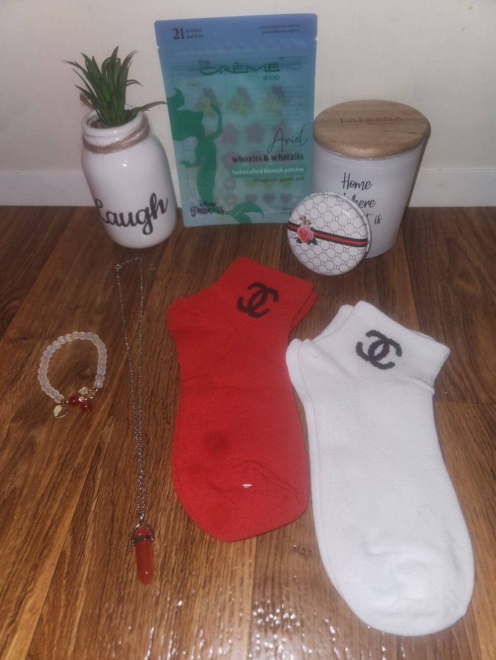 CHANEL FASHION RED & WHITE GLAM BUNDLE